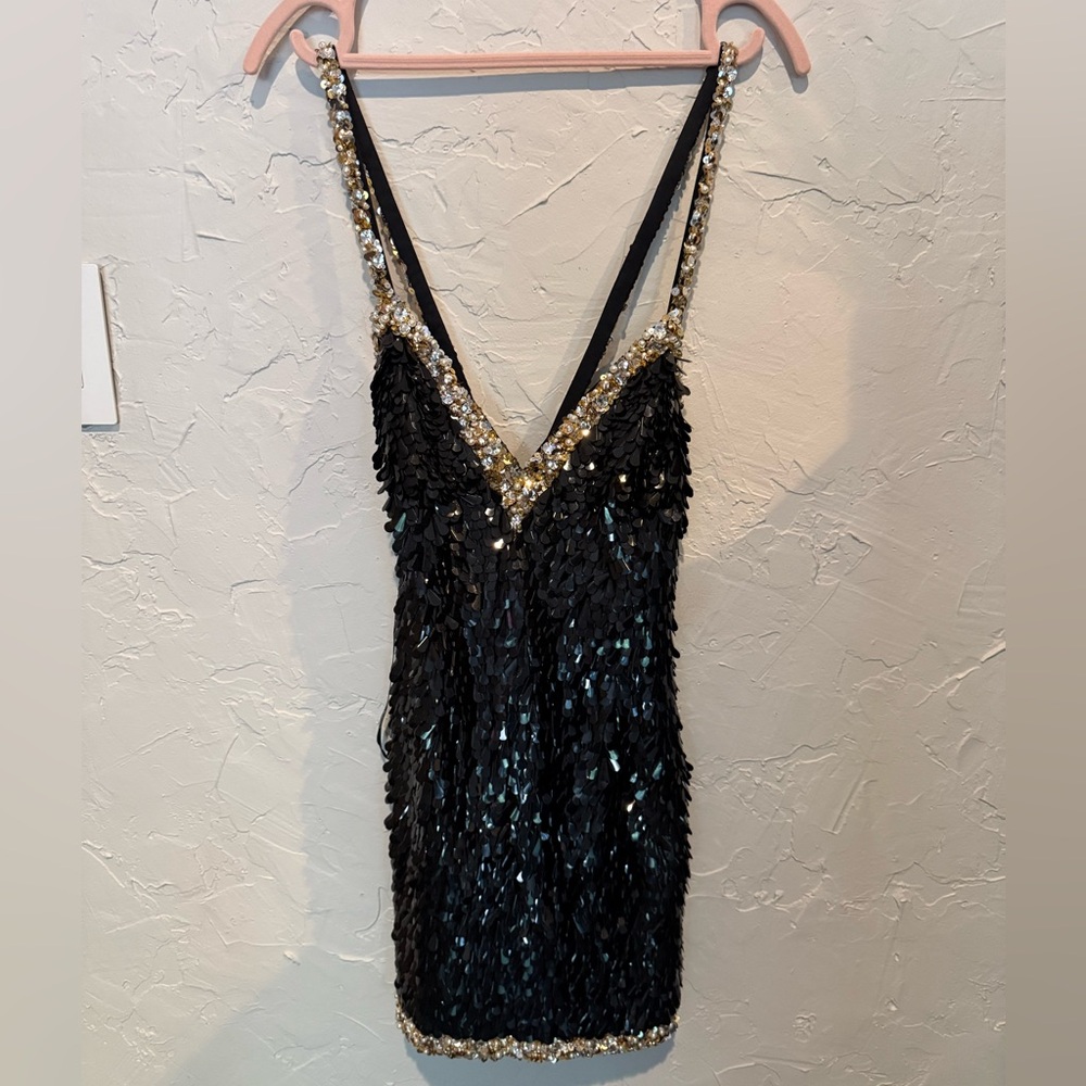 Retrofete NEW W/ TAGS Hand Sequined Women’s Mini Dress size X-Small